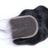 Body Wave 4x4 Virgin Human Hair Natural Black Transparent Closure