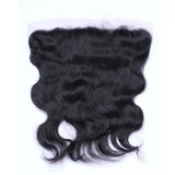 Body Wave 13x4 Virgin Human Hair Natural Black Transparent Frontal