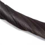 3 Bundle Deals With 4*4 Transparent Closure Straight Virgin Human Hair Natural Black