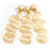 Body Wave Human Virgin Hair #613 Blonde 3 Bundles Deal