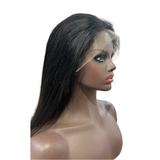 Straight HD Full Frontal 13*4 Lace Wig Natural Black