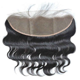 3 Bundle Deals With 13*4 Transparent Frontal Body Wave Virgin Human Hair Natural Black