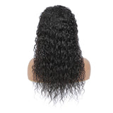 Water Wave Full Frontal 13*4 Transparent Lace Wig Natural Black