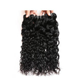 3 Bundle Deals With 13*4 Transparent Frontal Italy Curly Virgin Human Hair Natural Black