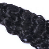 3 Bundle Deals With 4*4 Transparent Closure Natural Curly Virgin Human Hair Natural Black