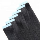 Straight Virgin Human Hair  Tape In Natural Black (20pcs/50grams)